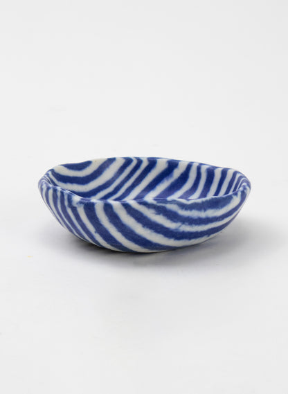 Nerikomi Petite Ring Bowl - Dark Blue