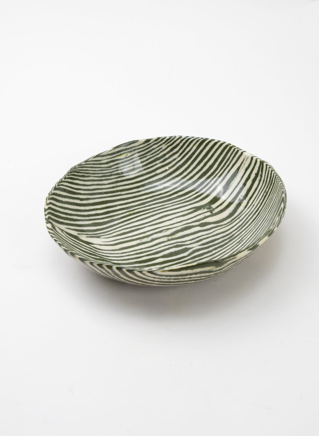 Nerikomi Medium Salad Bowl - Dark Green