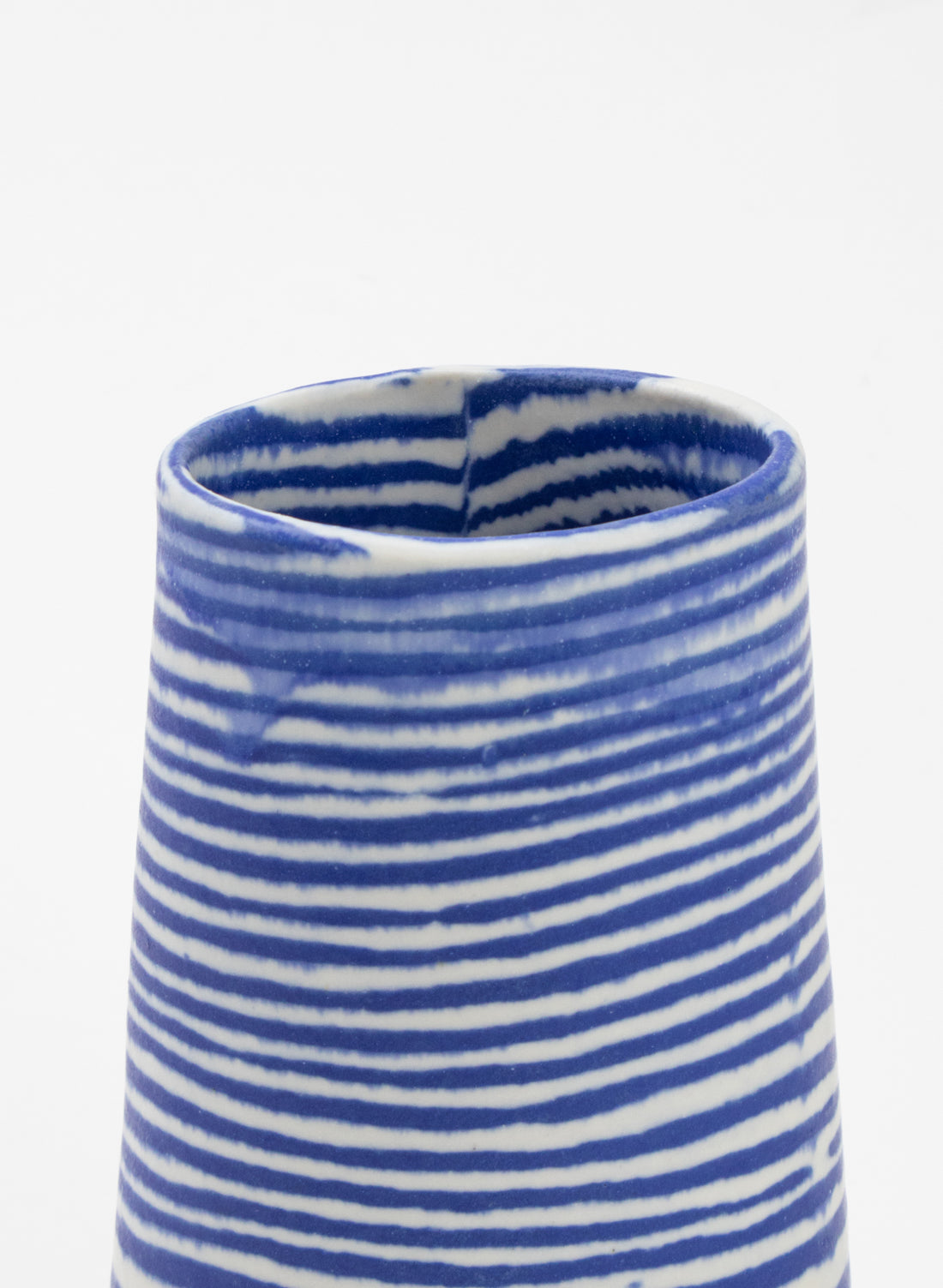 Nerikomi Medium Vase - Dark Blue