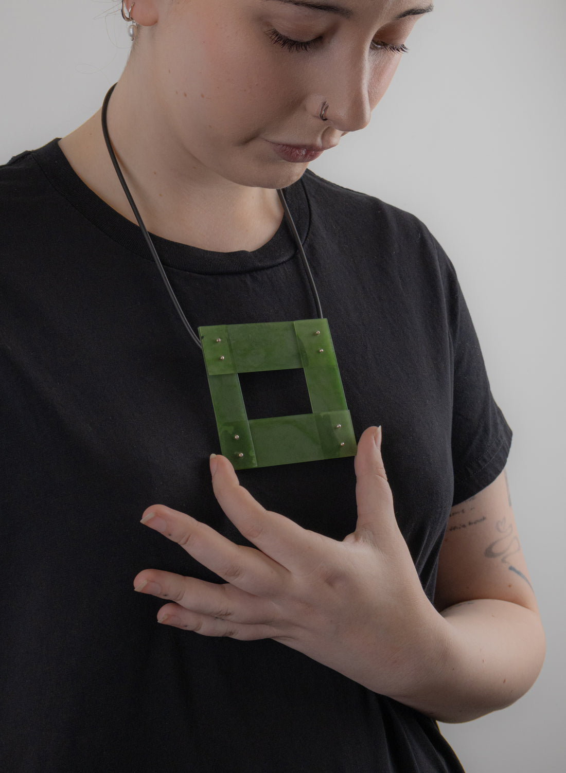 NZ Pounamu Necklace - Sterling Silver