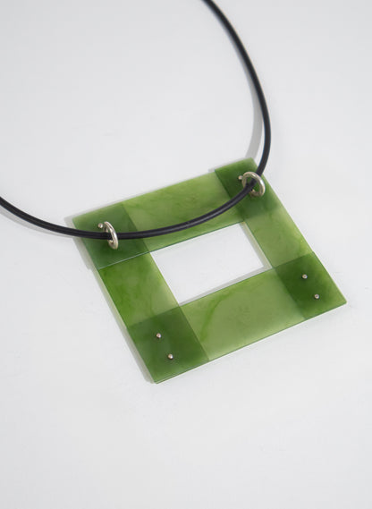 NZ Pounamu Necklace - Sterling Silver