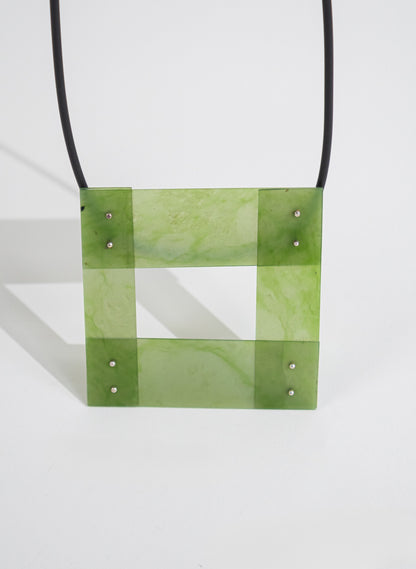 NZ Pounamu Necklace - Sterling Silver