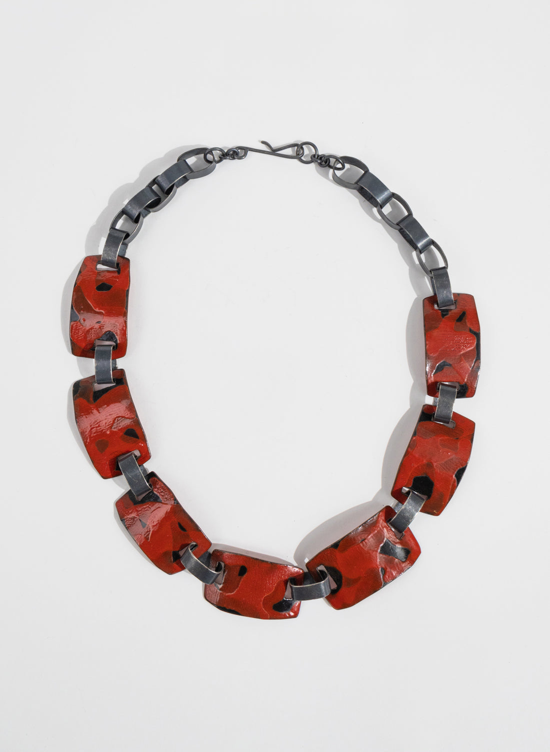 Rectangle Enamel Necklace