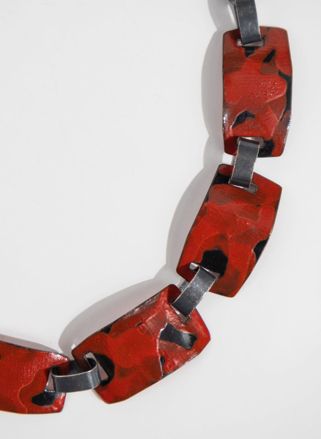 Rectangle Enamel Necklace