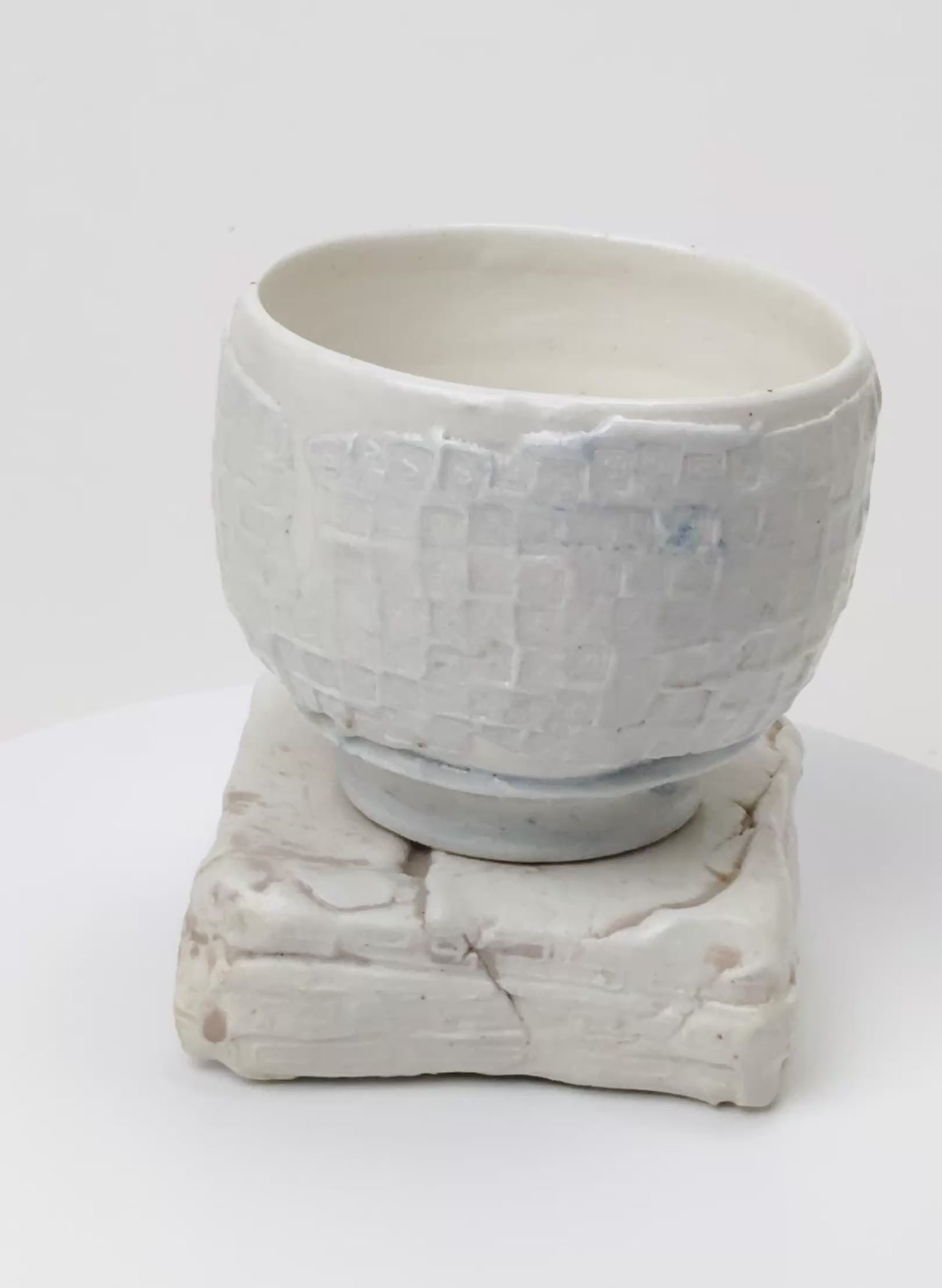 Ceramic Cup on Pedestal 
