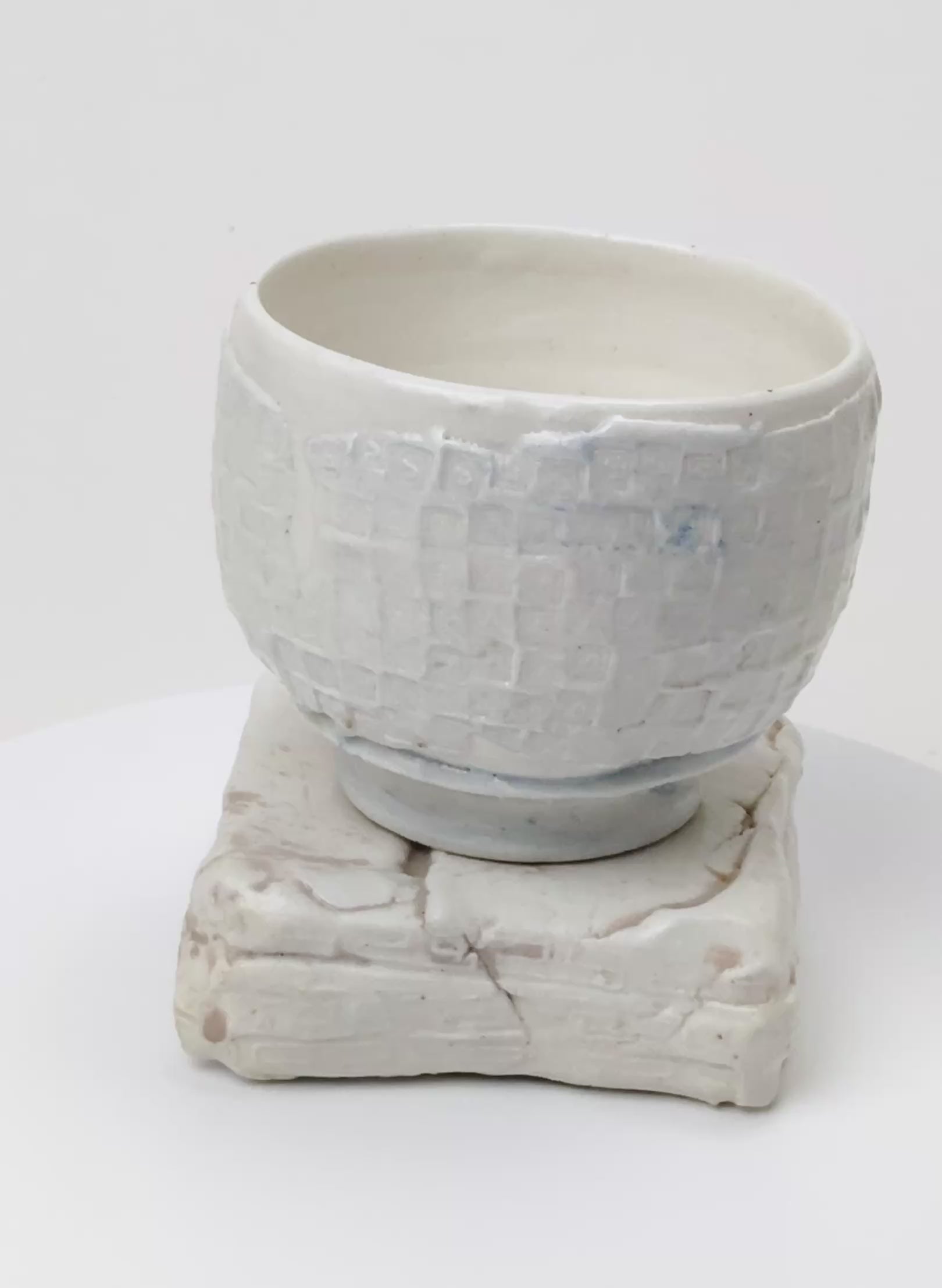 Ceramic Cup on Pedestal 