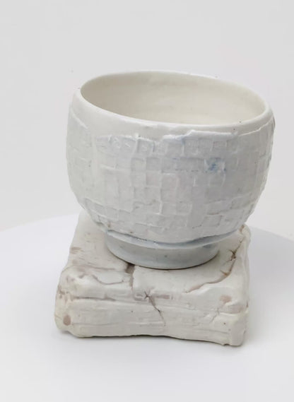 Ceramic Cup on Pedestal 