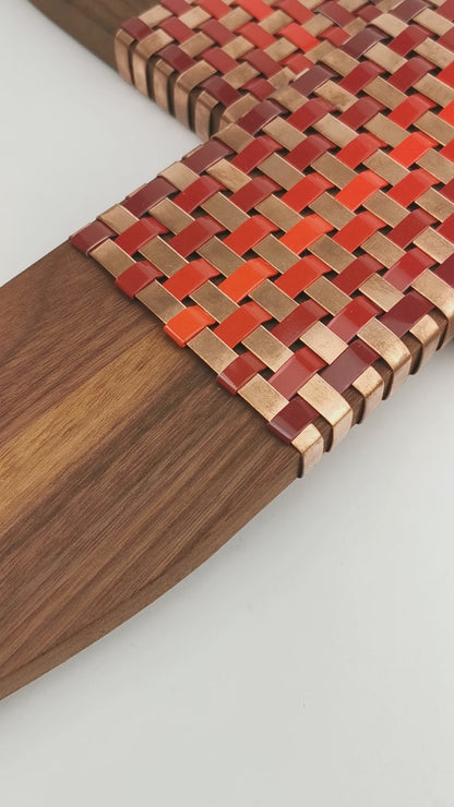 Reds And Copper Walnut Putiputi - Large