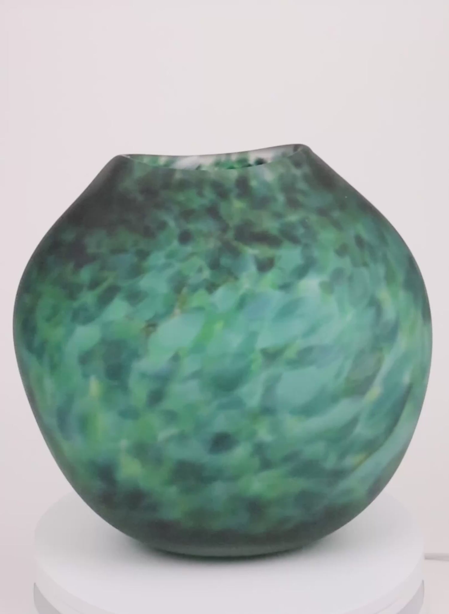 Acid Etched Greenstone Vase