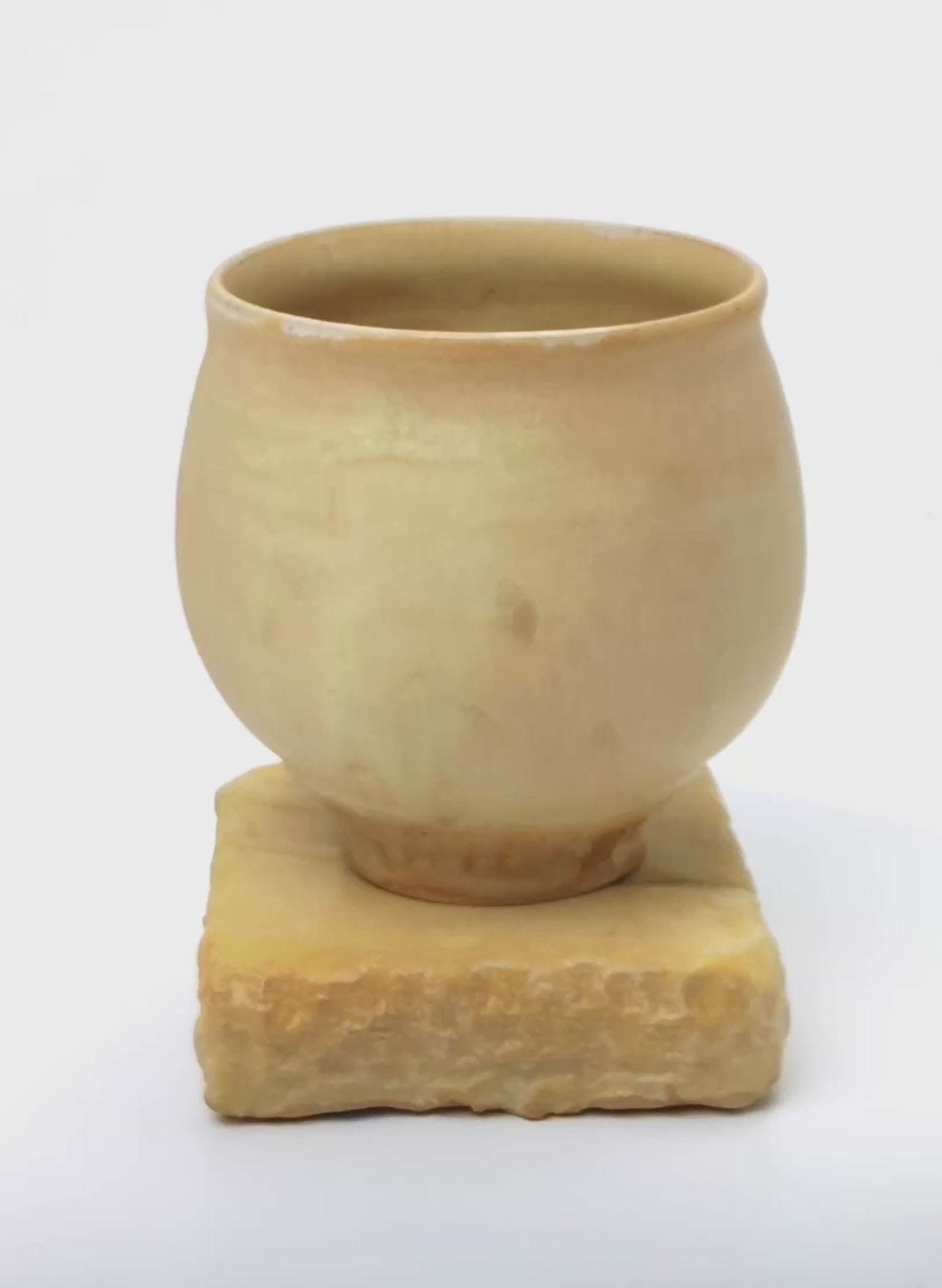 Ceramic Cup on Pedestal 