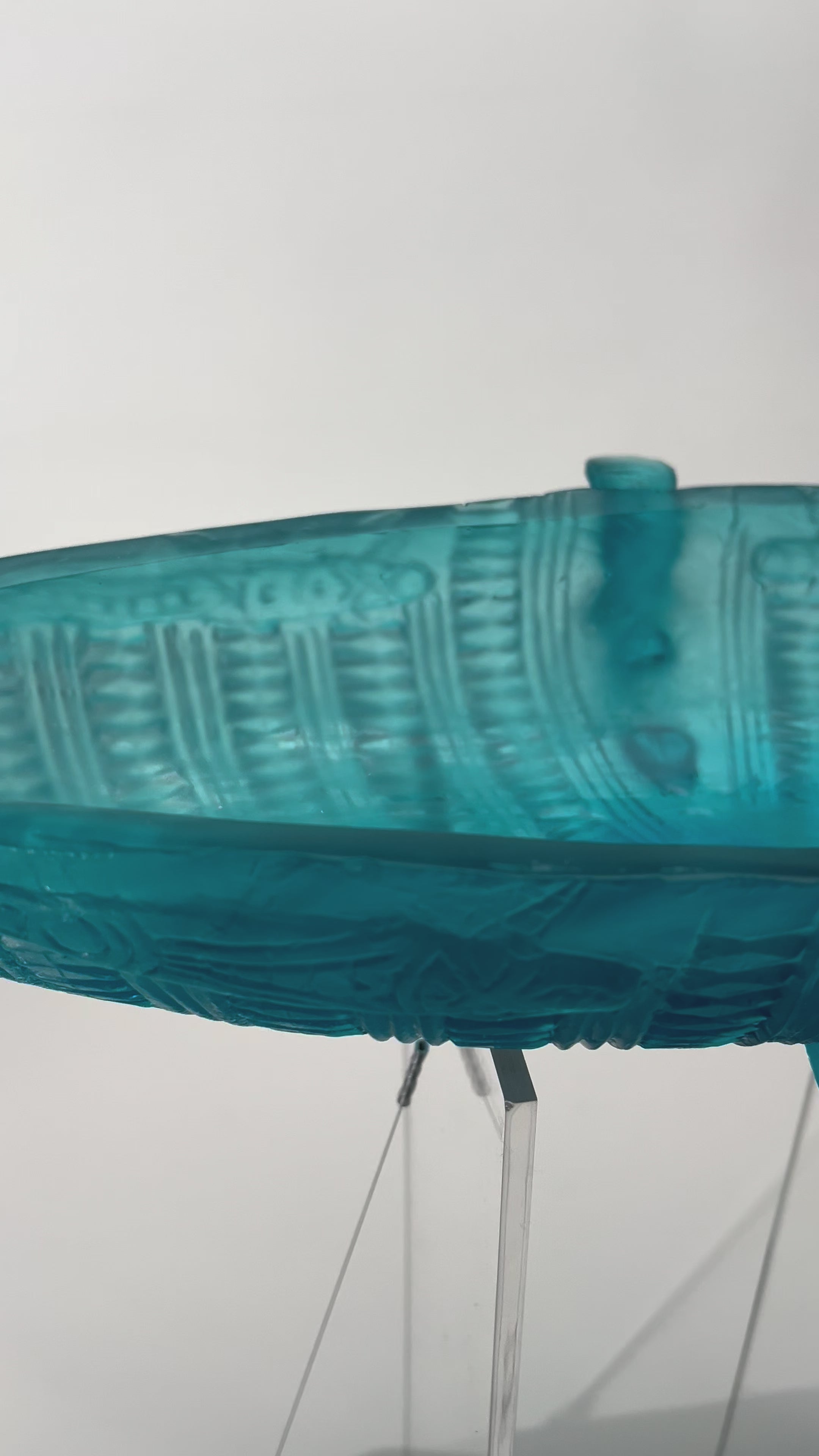 Copper Blue Waka with Celtic Dogs