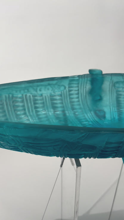 Copper Blue Waka with Celtic Dogs