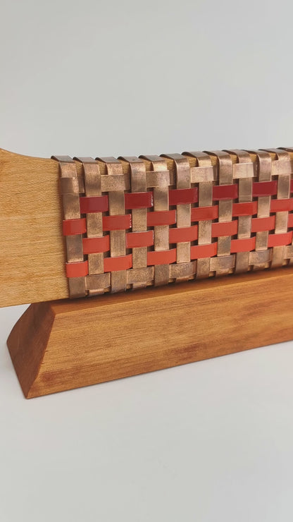 Reds &amp; Copper Waka on Plinth