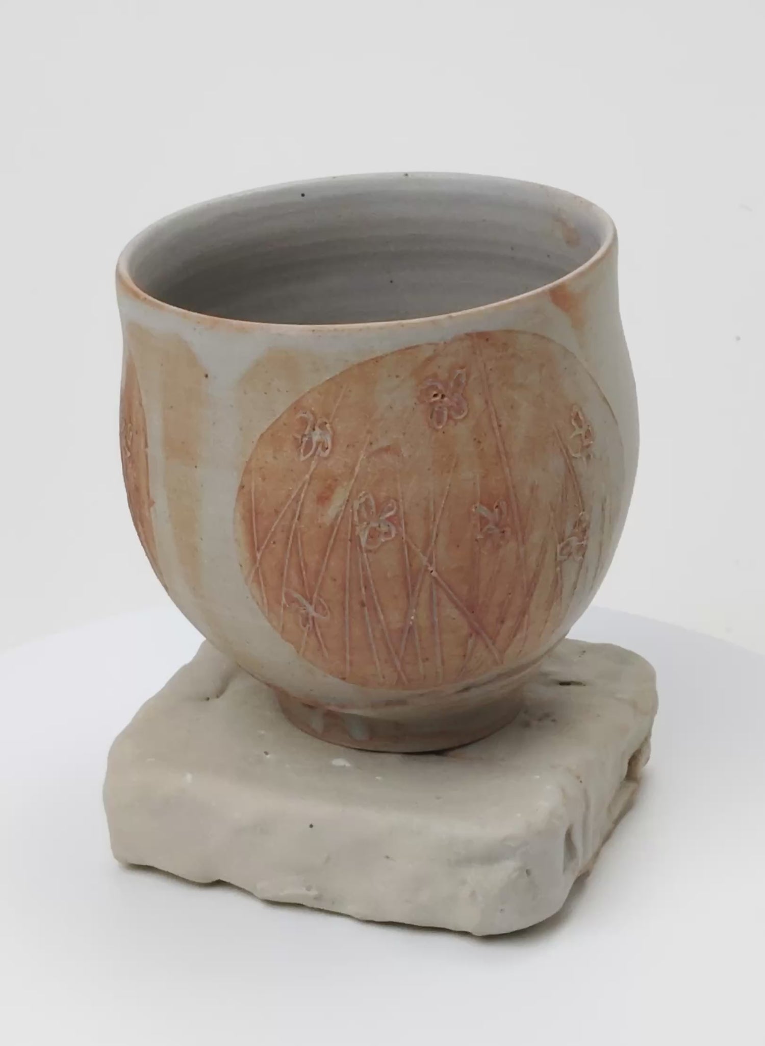 Ceramic Cup on Pedestal 
