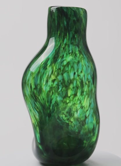 Greenstone Boulder Tube Neck Vase
