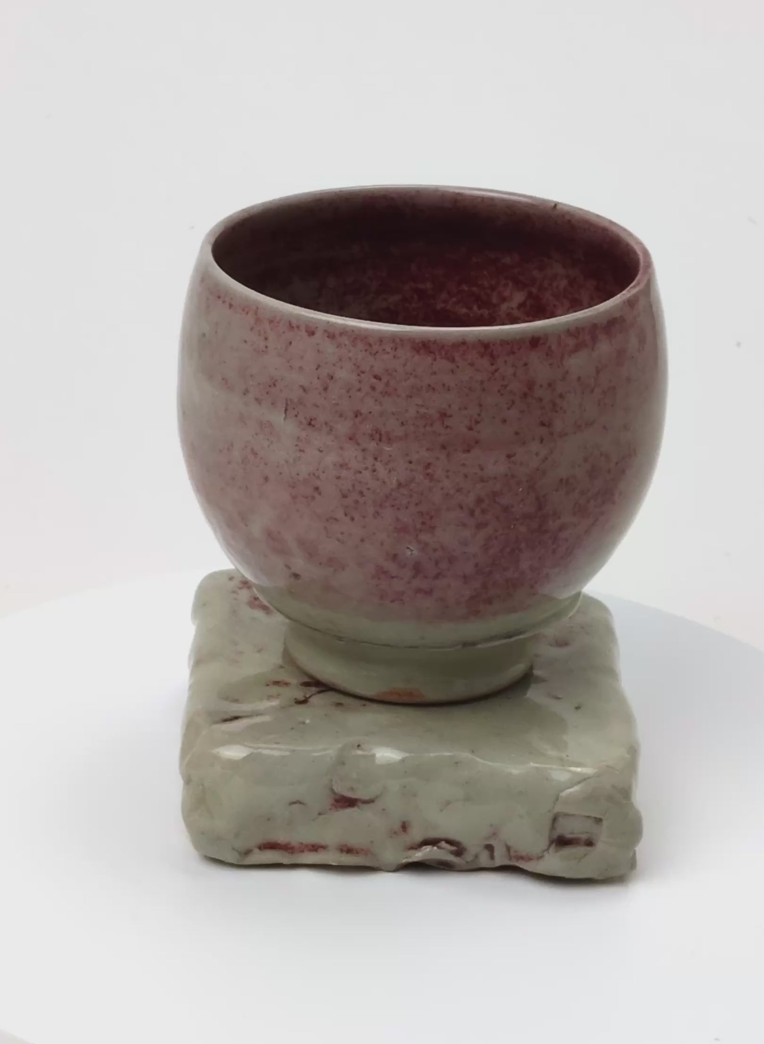 Ceramic Cup on Pedestal 