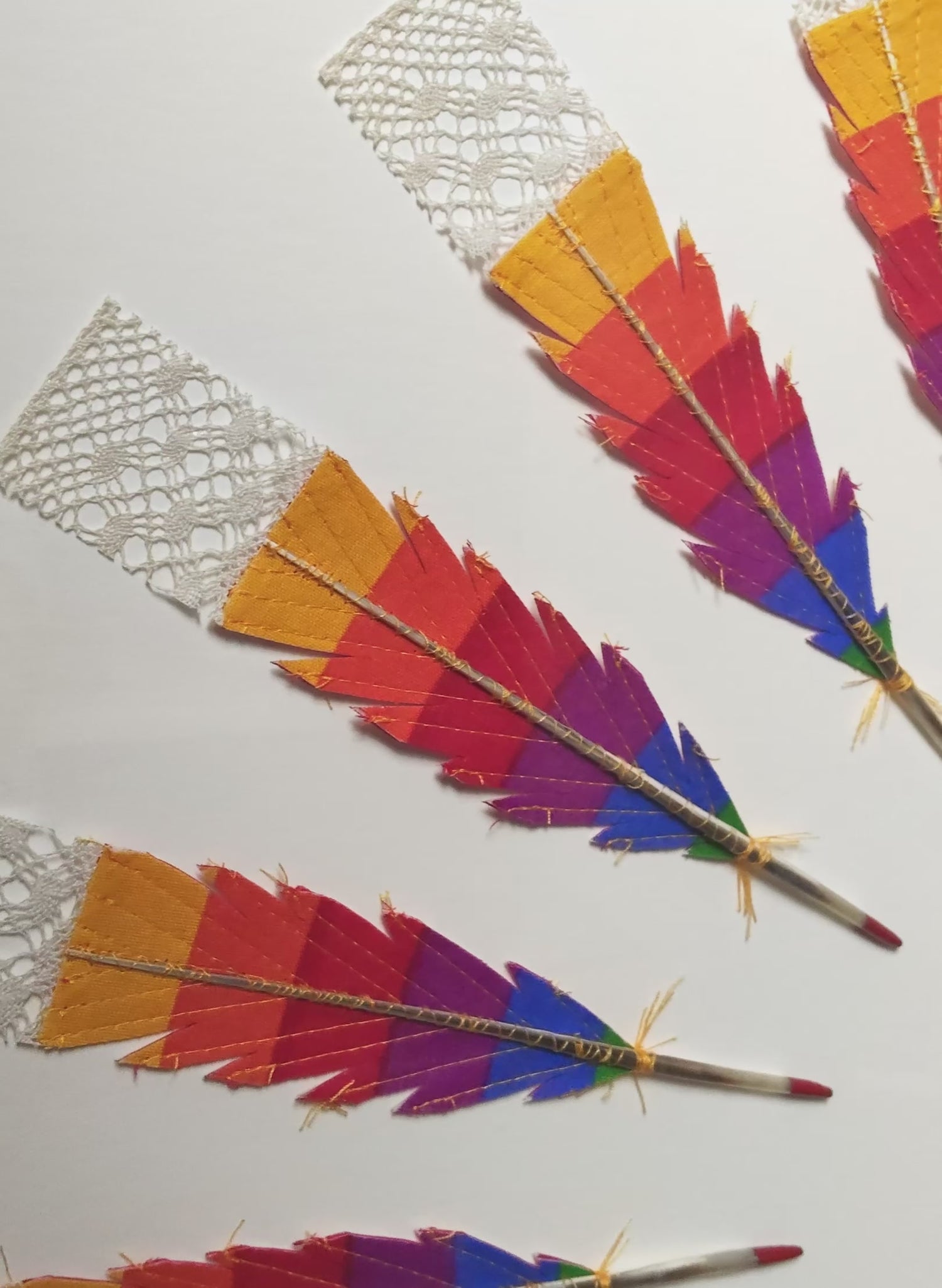 No Rain, No Rainbow - Huia Feathers Framed