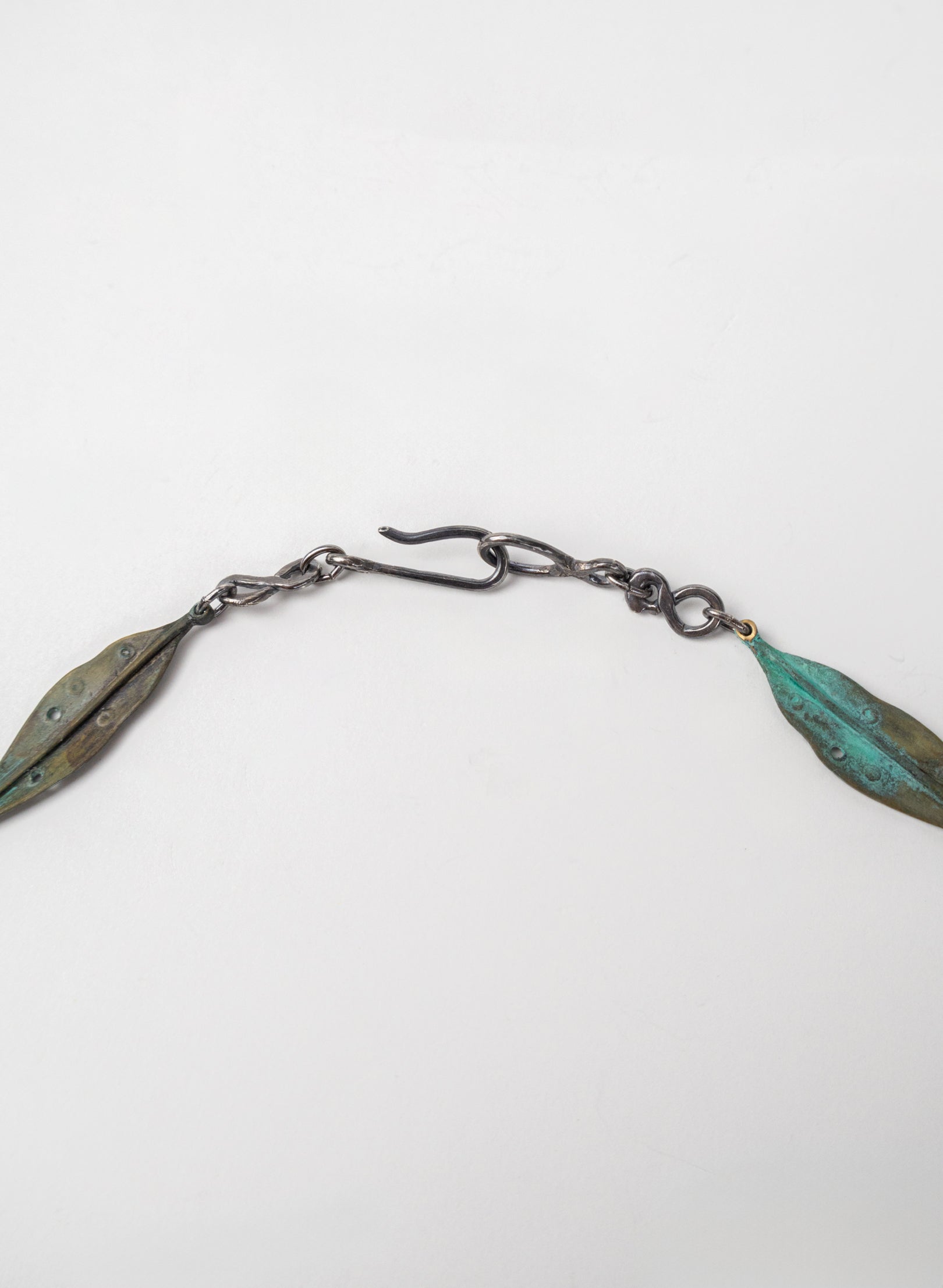 Pohutukawa Leaf Bronze Necklace