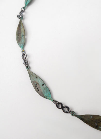 Pohutukawa Leaf Bronze Necklace