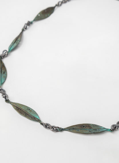 Pohutukawa Leaf Bronze Necklace
