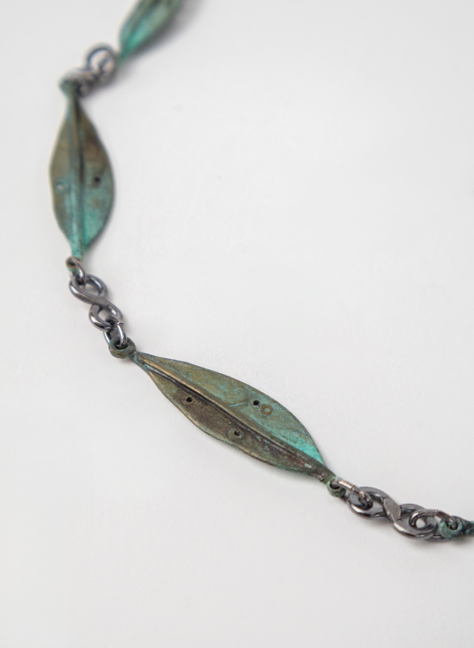 Pohutukawa Leaf Bronze Necklace