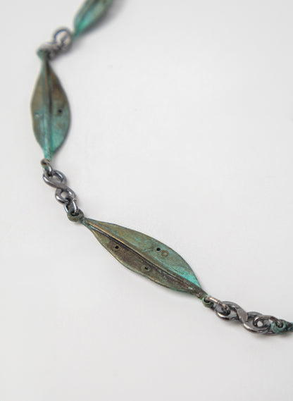 Pohutukawa Leaf Bronze Necklace