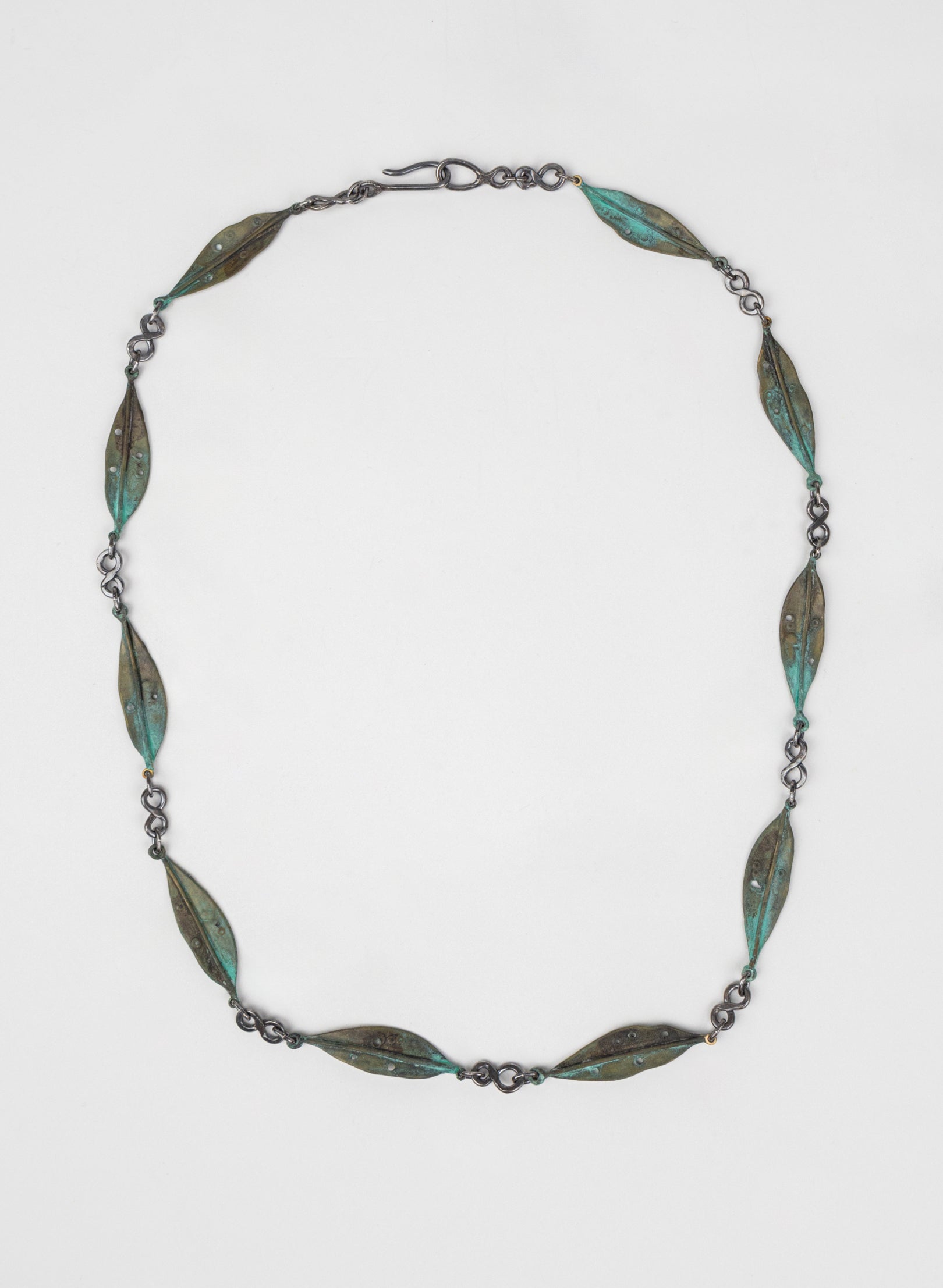 Pohutukawa Leaf Bronze Necklace