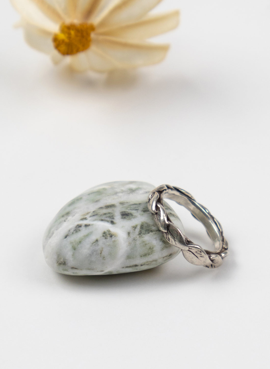 Reveal Leaf Stack Ring - Sterling Silver