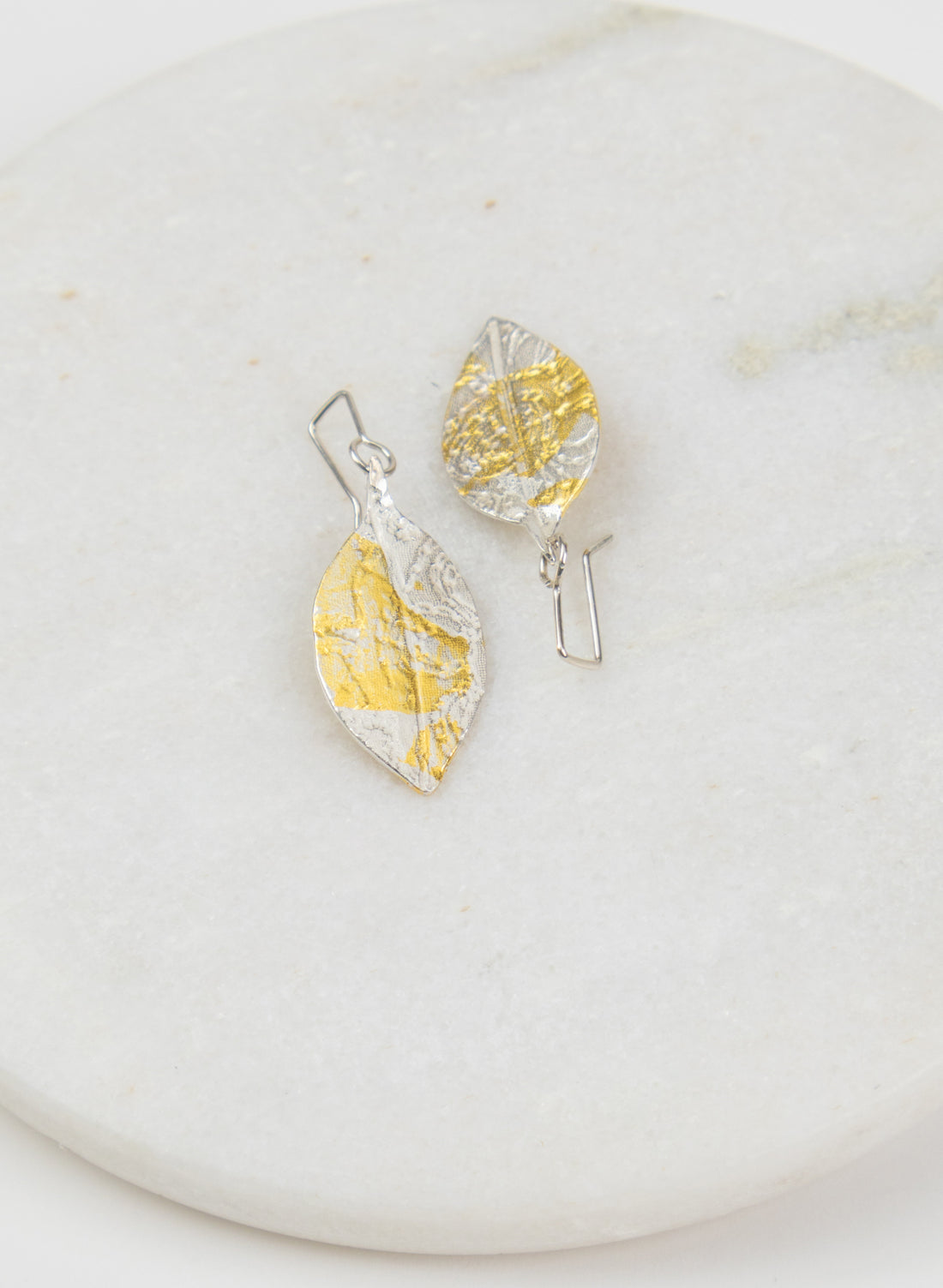 Small Pohutukawa Leaf Earrings