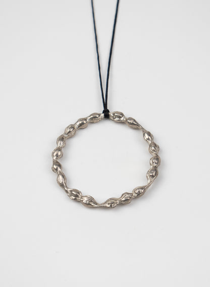 Kōwhai Seed Pod Pendant - Silver