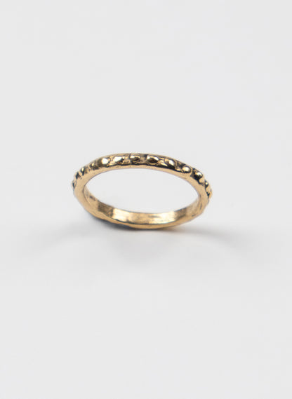 Fluid Stacking Ring + 9ct yellow gold