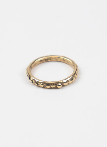 Fluid Stacking Ring + 9ct yellow gold