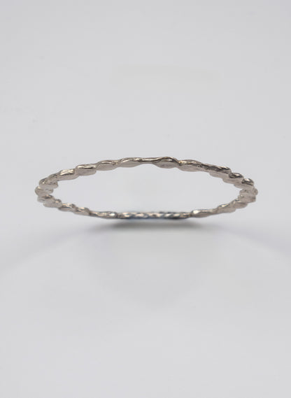 Kowhai Shadow Silver Shadow Bangle