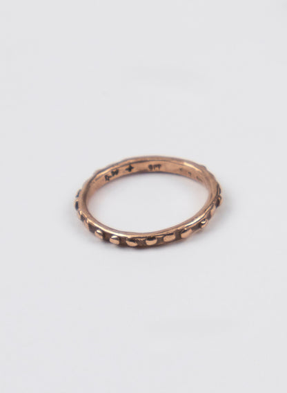 Fluid Stacking Ring + 9ct Rose Gold