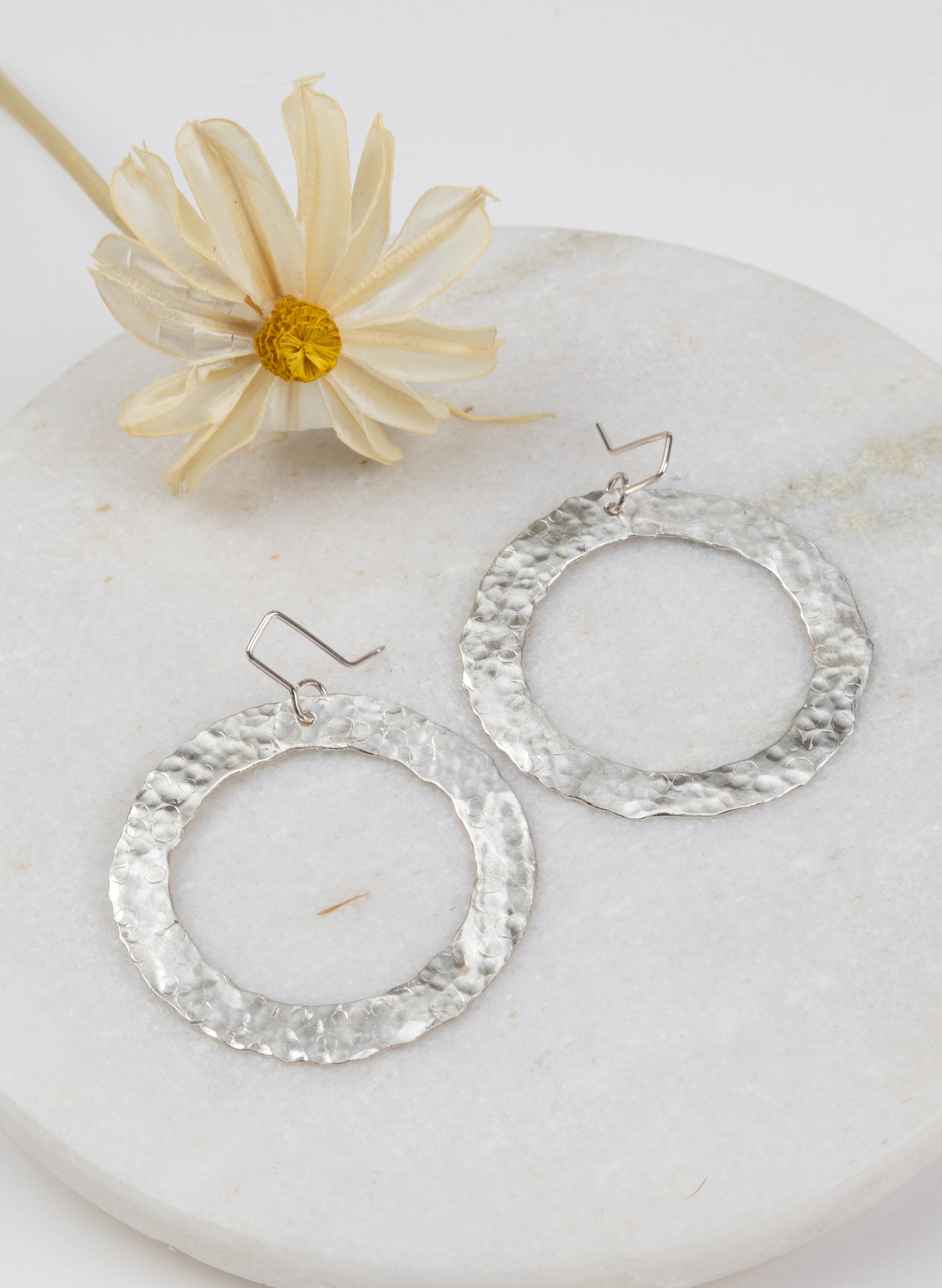 Textured Hoop Earrings