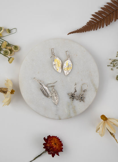 Lace Leaf Earrings
