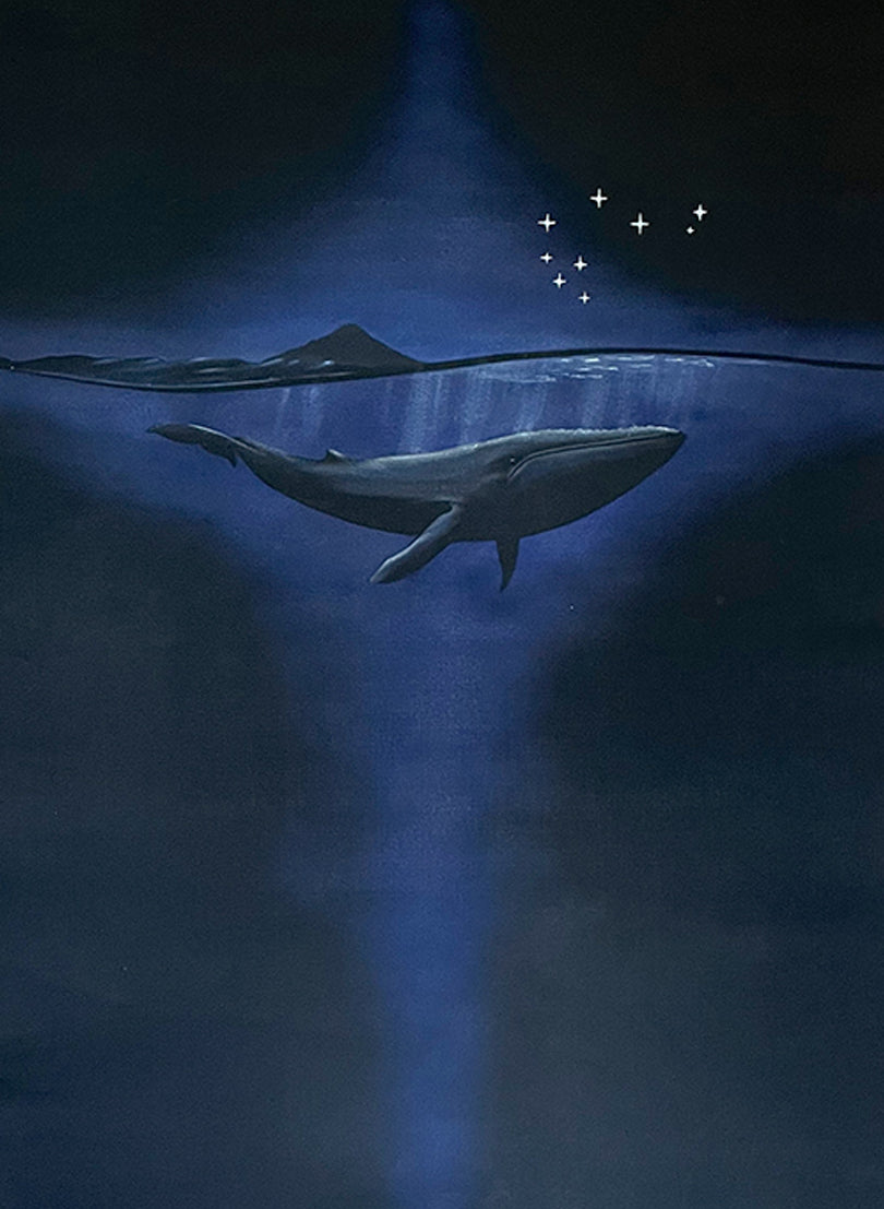 Tohora Kahurangi (Blue Whale) - Vertical Artwork
