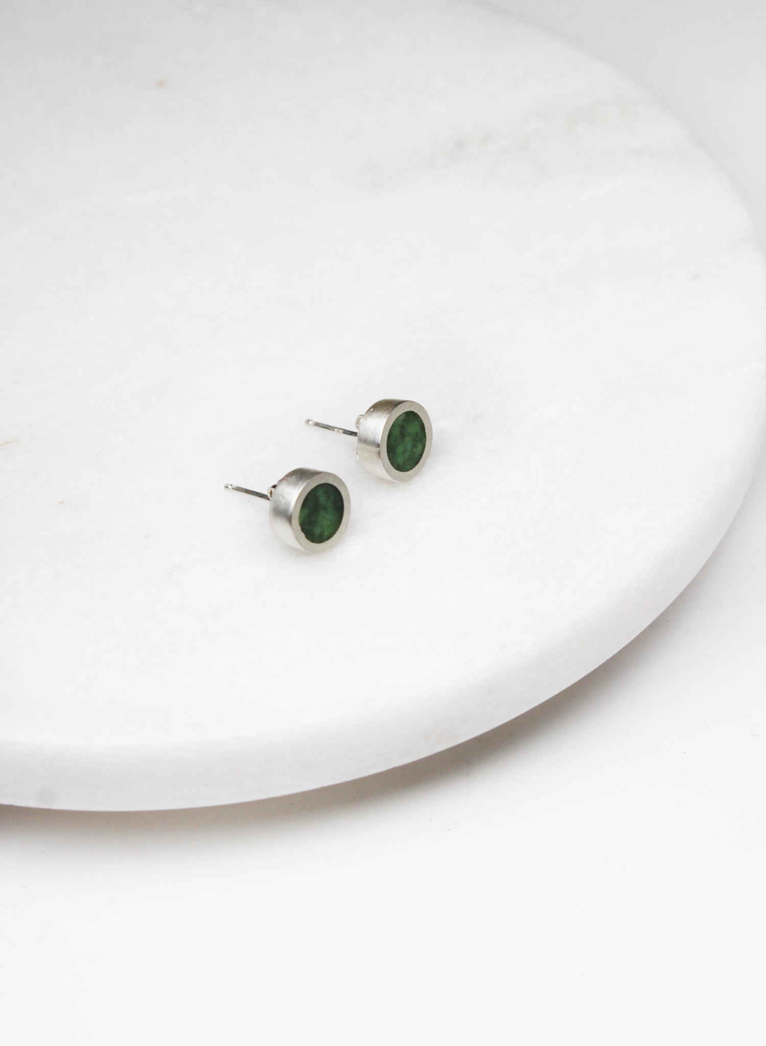 Caim Stud - Pounamu Earring