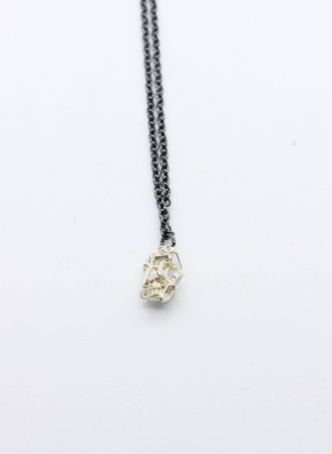 Silver Cluster necklace
