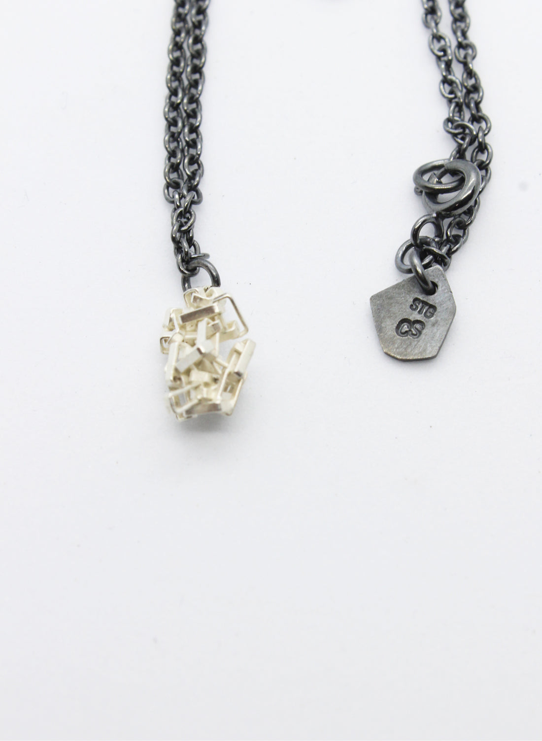 Silver Cluster necklace