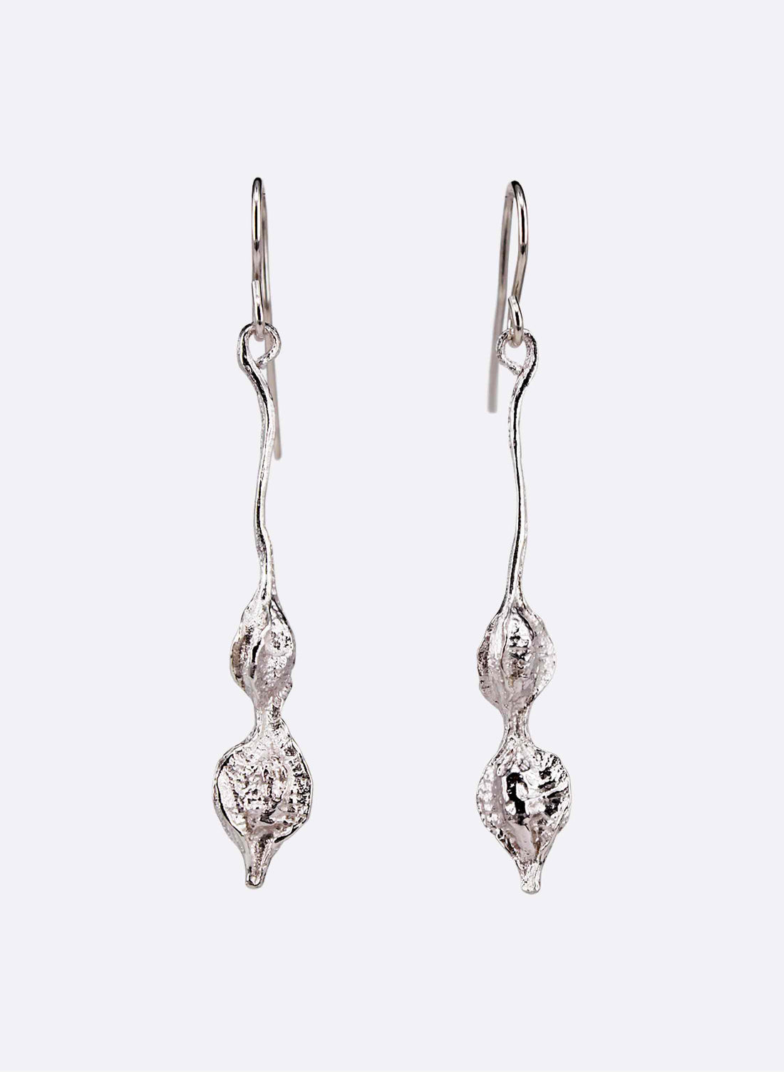 Kōwhai Drop Earrings - Sterling Silver