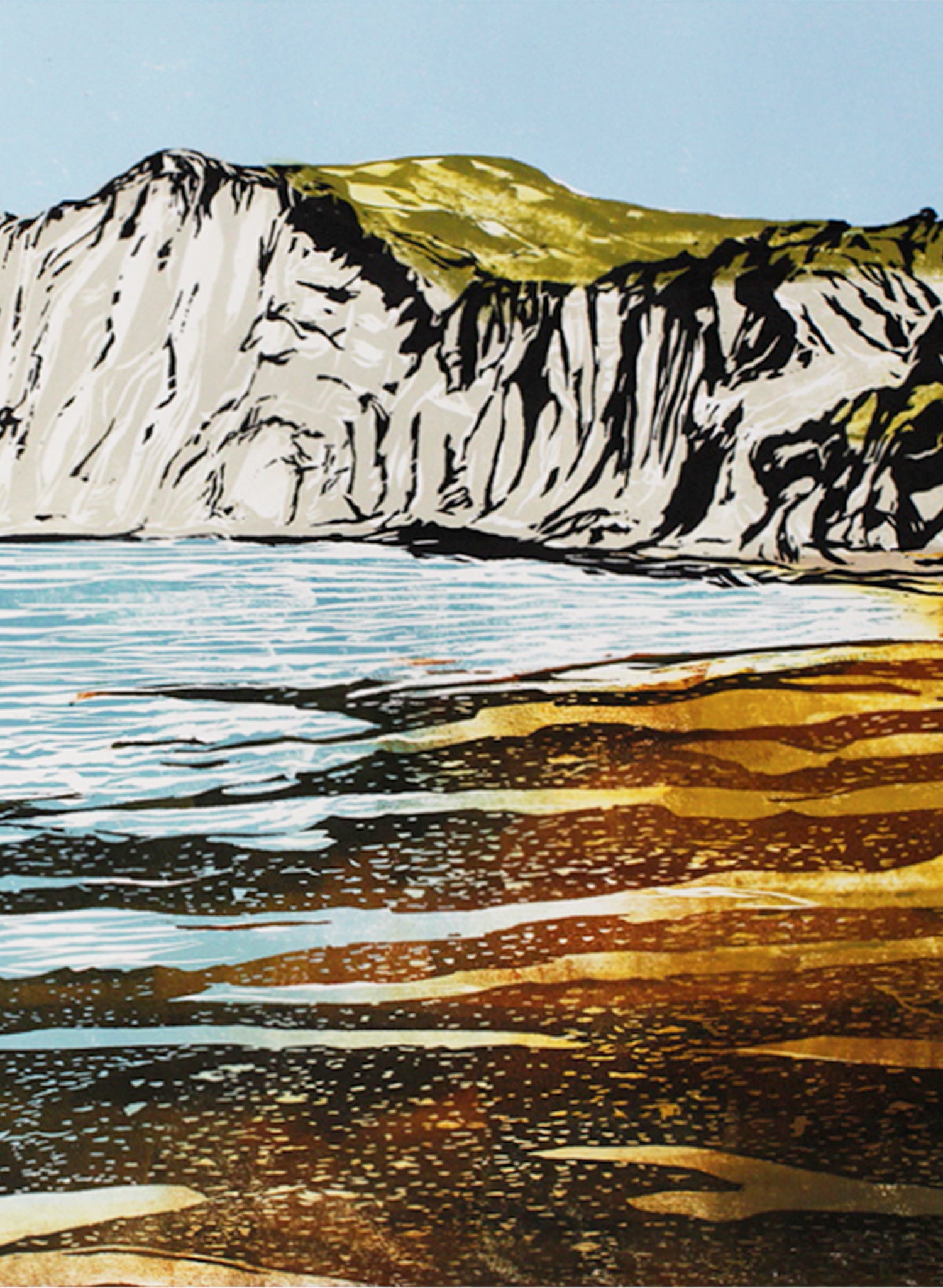 Cape Kidnappers | Large - Woodblock Print