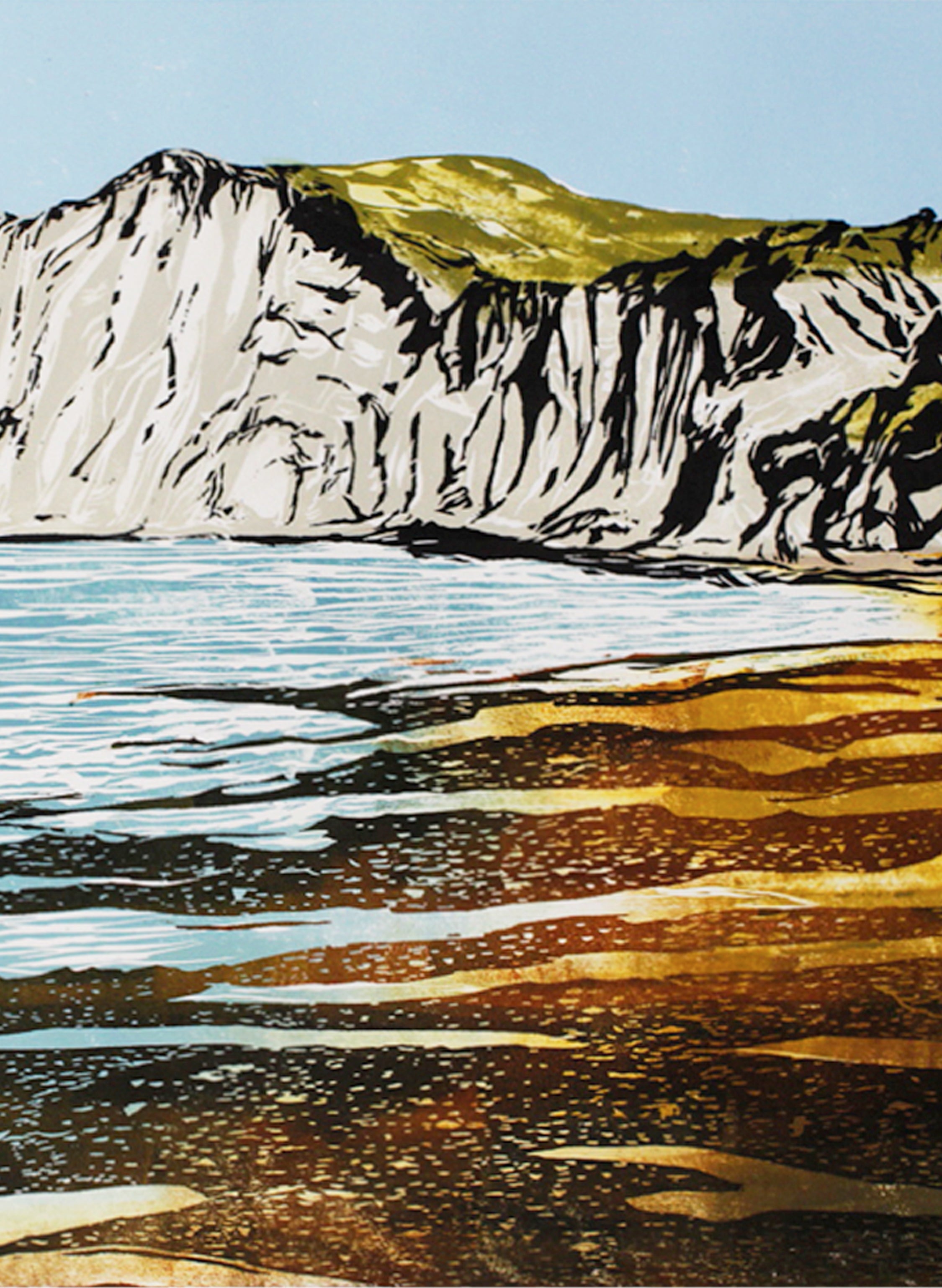 Cape Kidnappers | Large - Woodblock Print