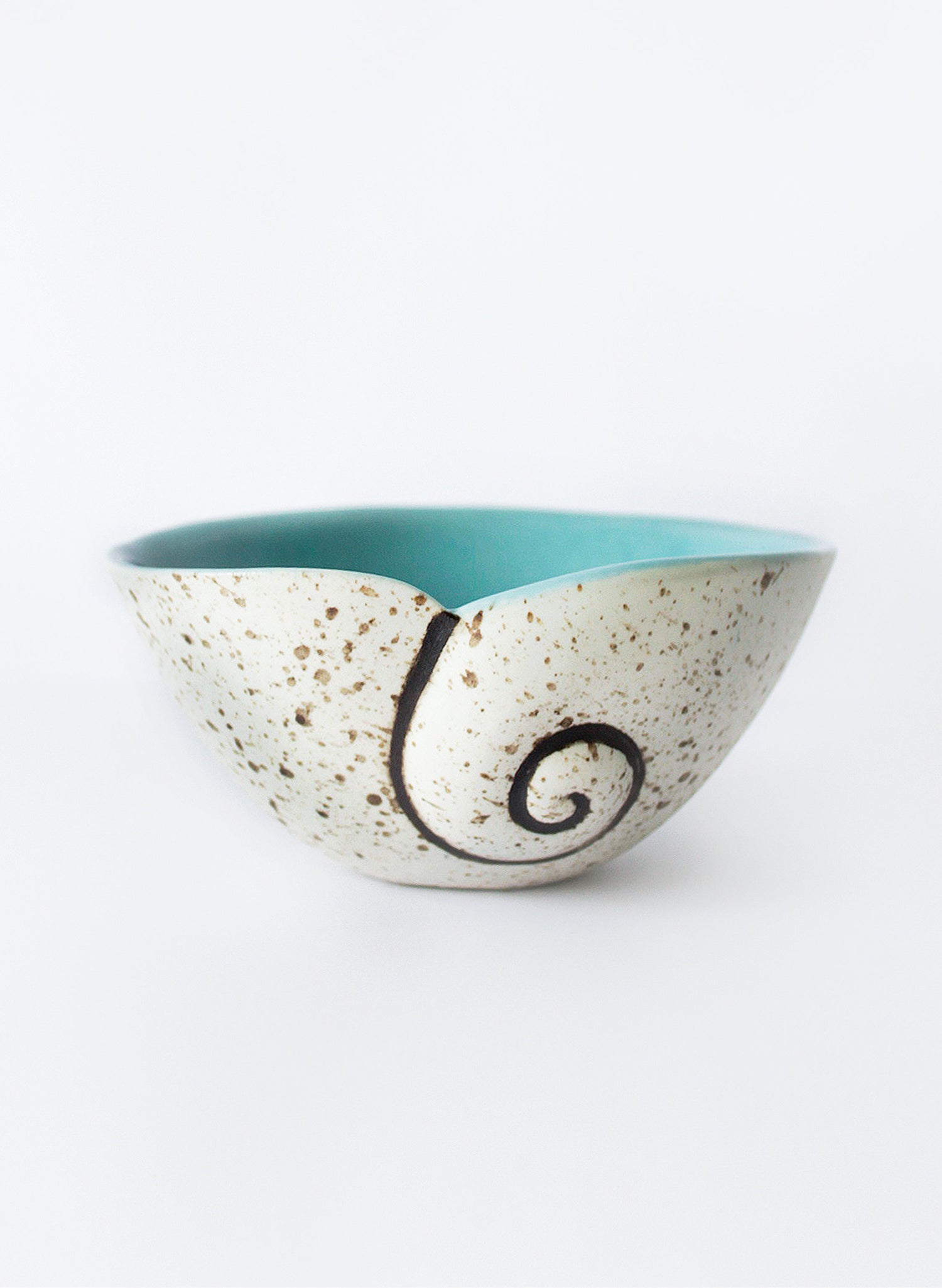 Small Koru Bowl - Aqua