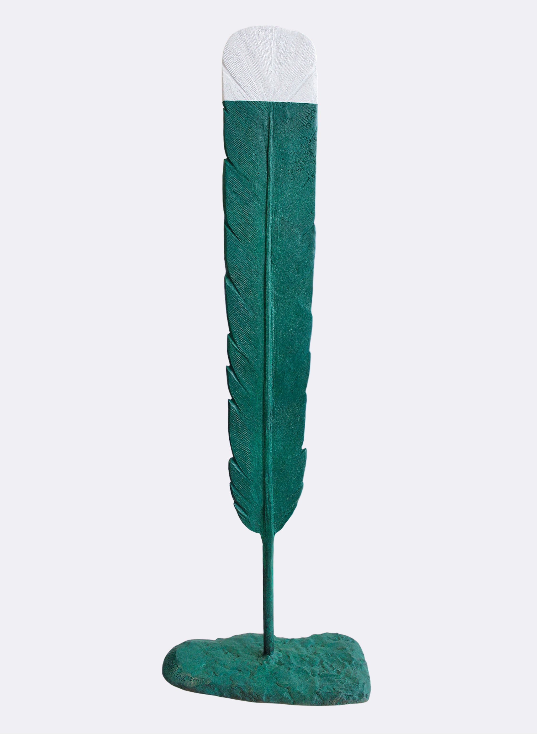 Green Huia Feather