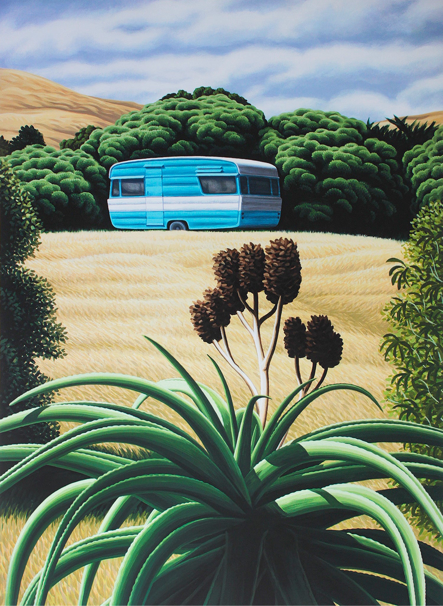 Wainui Caravan - Giclée Print