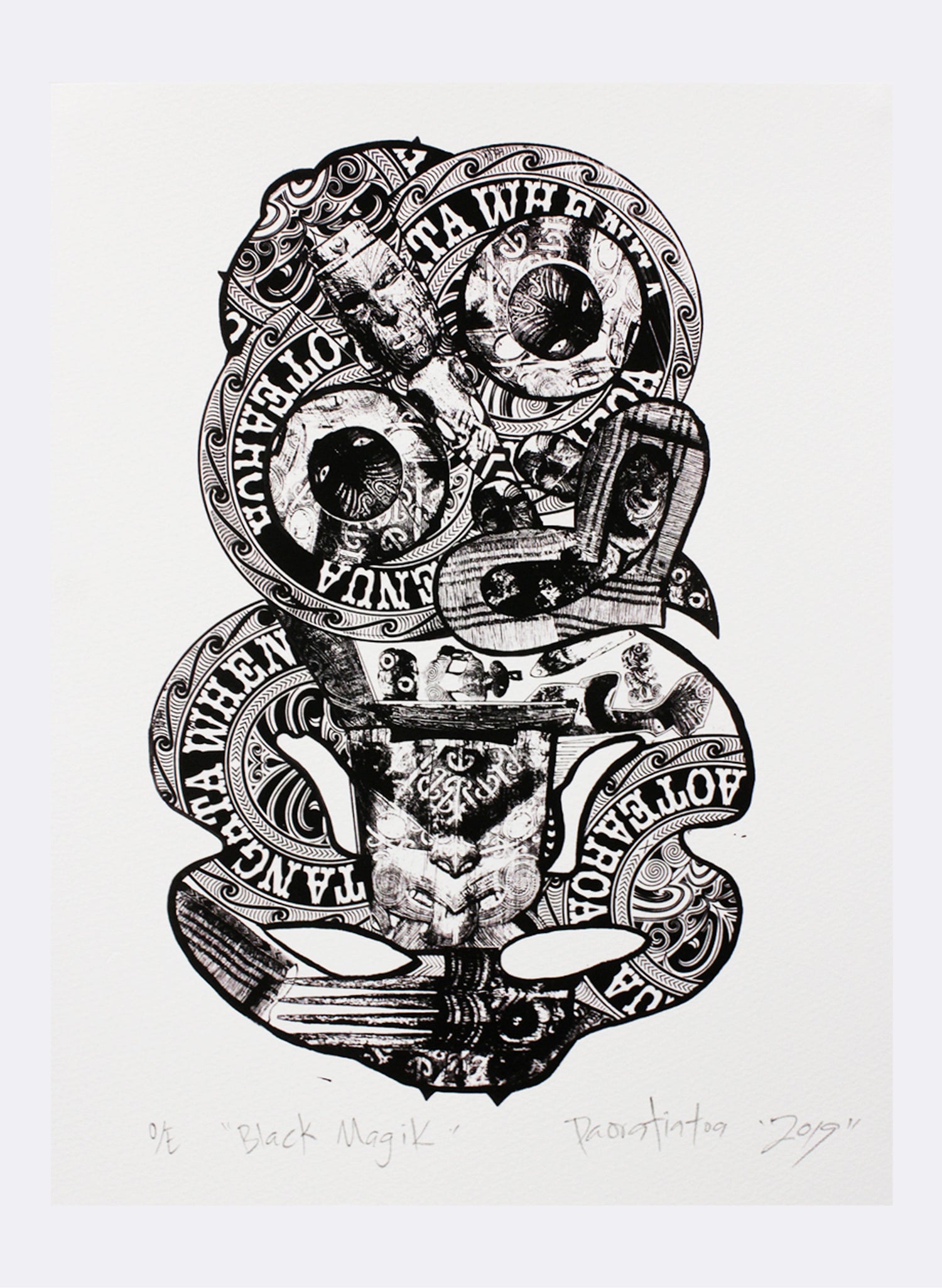Black Magic Tiki / All Blax Tikkee - Digital Print