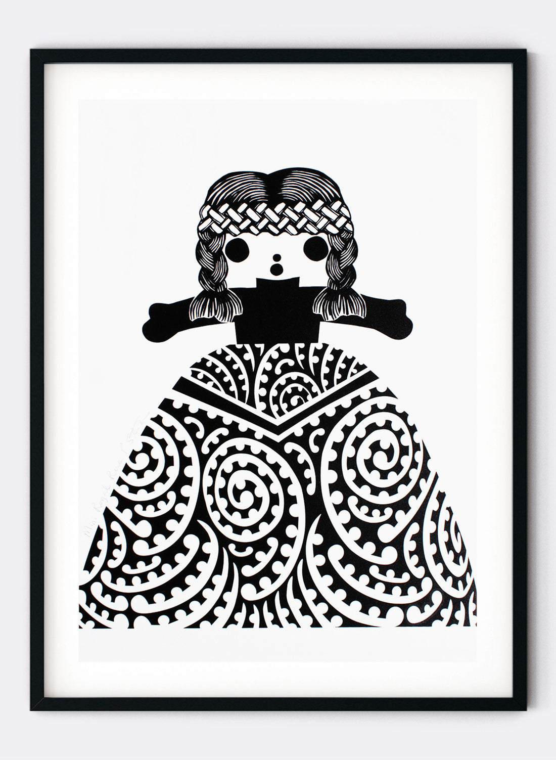 Mini Royal Rua | Black - Screen Print
