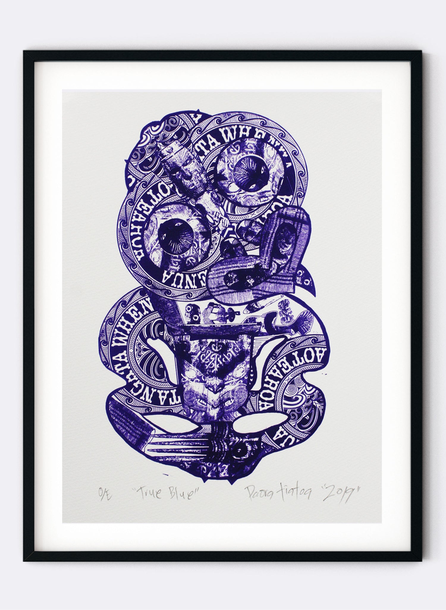 Purple Rain Tiki - Digital Print