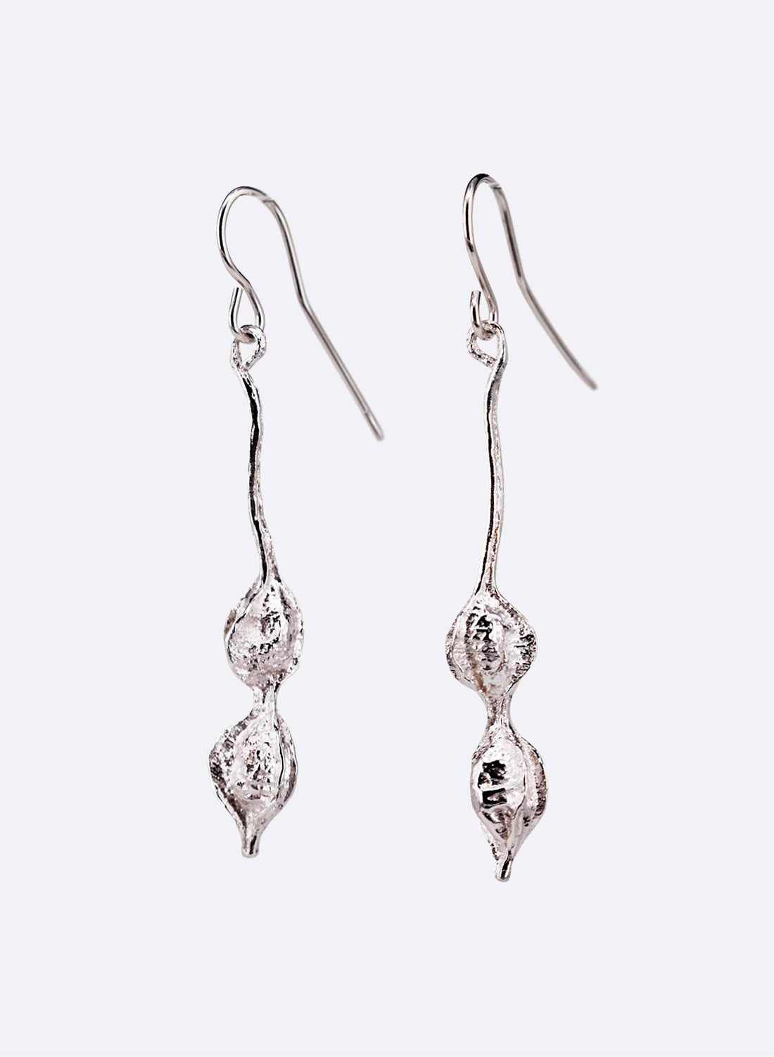 Kōwhai Drop Earrings - Sterling Silver
